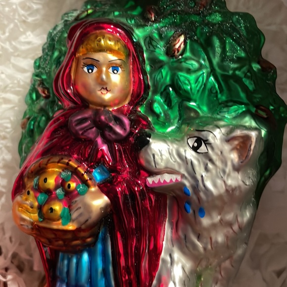 Retired Christopher Radko little red riding hood and big bad wolf - Picture 6 of 6